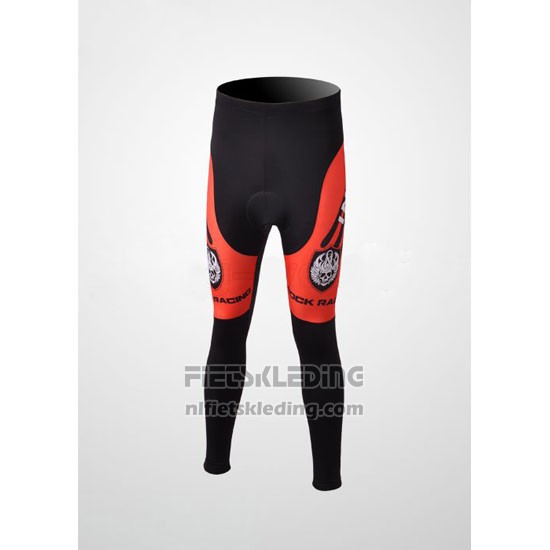 2010 Fietskleding Rock Racing Rood en Lichtblauw Lange Mouwen en Koersbroek
